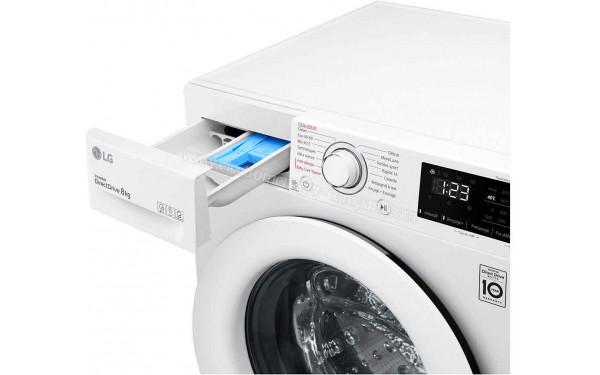 LG F84V33WHS - Zoom sur le tiroir lessiviel