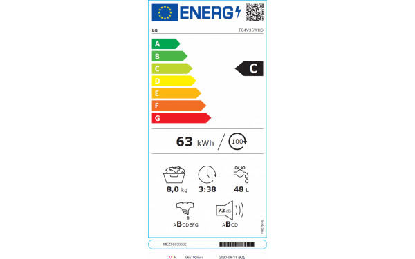 LG F84V35WHS - &Eacute;tiquette &eacute;nergie v2