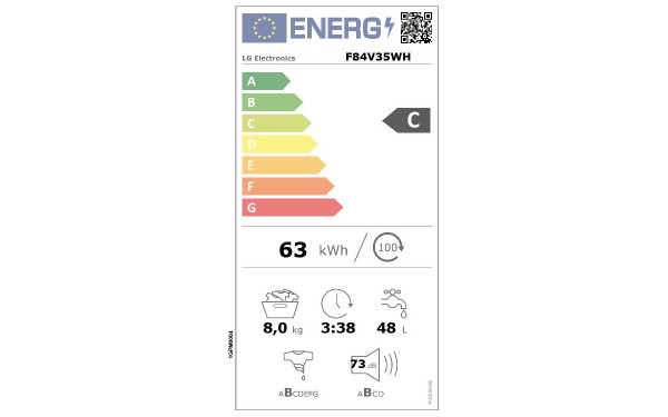 LG F84V35WH - &Eacute;tiquette &eacute;nergie v2