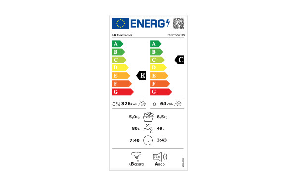 LG F852SV52IRS - &Eacute;tiquette &eacute;nergie v2
