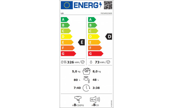 LG F854M20WR - &Eacute;tiquette &eacute;nergie v2