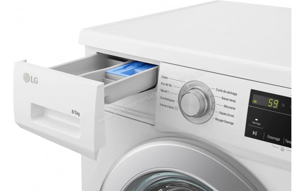 LG F854M21WR - Zoom sur le tiroir lessiviel