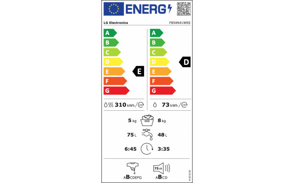 LG F854N41WRS - &Eacute;tiquette &eacute;nergie v2