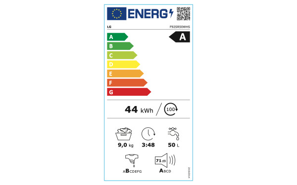 LG F92SR50WHS - &Eacute;tiquette &eacute;nergie v2