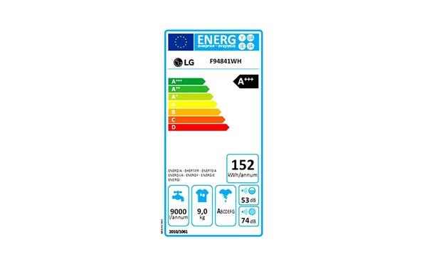 LG F94841WH - &Eacute;tiquette &eacute;nergie