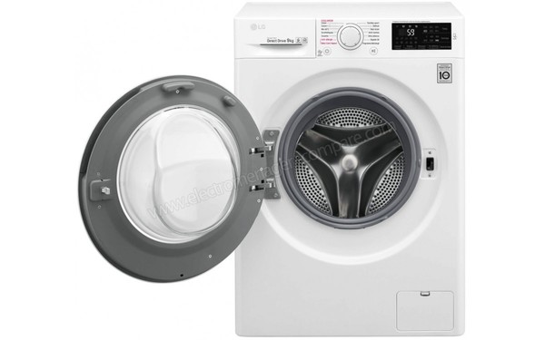 LG F94J53WHS - Vue de face hublot ouvert