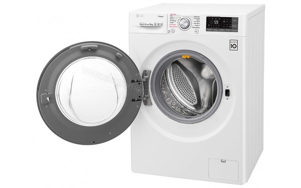 LG F94J72WHST - Vue 3/4 droite avec porte ouverte