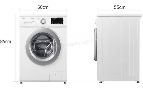 LG F94M21WHS - Dimensions