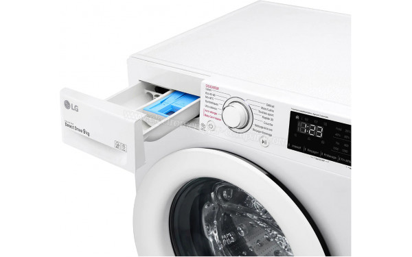 LG F94N23WHS - Zoom sur le tiroir lessiviel