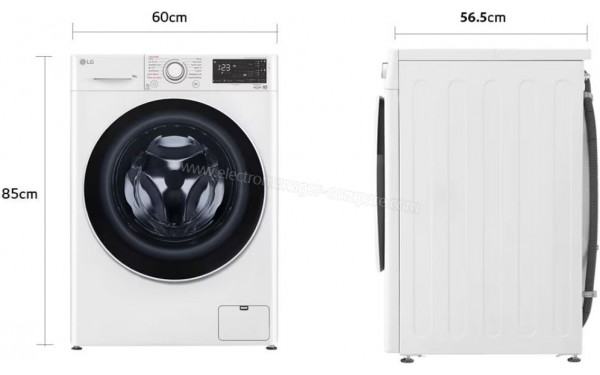 LG F94R30WHSA - Dimensions