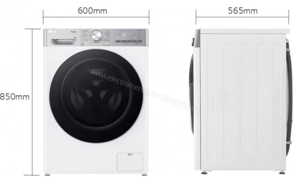 LG F94R92WSTE - Dimensions