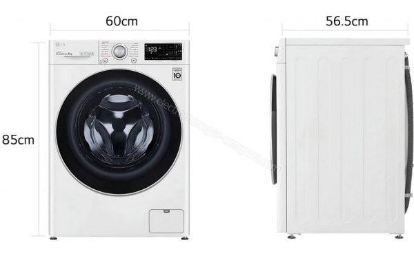 LG F94V31WHSA - Dimensions