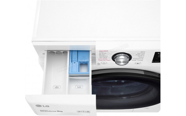 LG F94V38WHS - Zoom sur le tiroir lessiviel