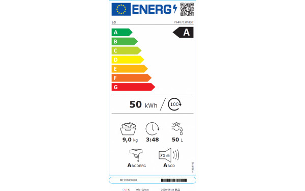 LG F94V71WHST - &Eacute;tiquette &eacute;nergie v2