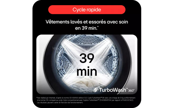 LG F94X56WSTA - Cycle rapide