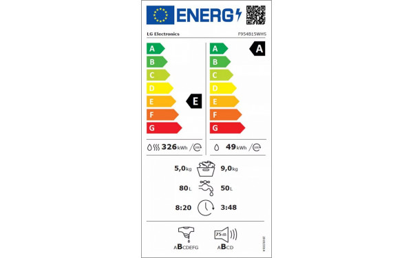 LG F954B15WHS - &Eacute;tiquette &eacute;nergie v2