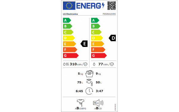 LG F954N42IXRS - &Eacute;tiquette &eacute;nergie v2
