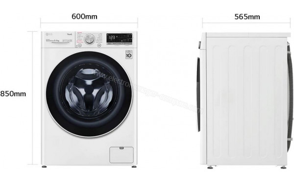 LG F964V40WRSA - Dimensions