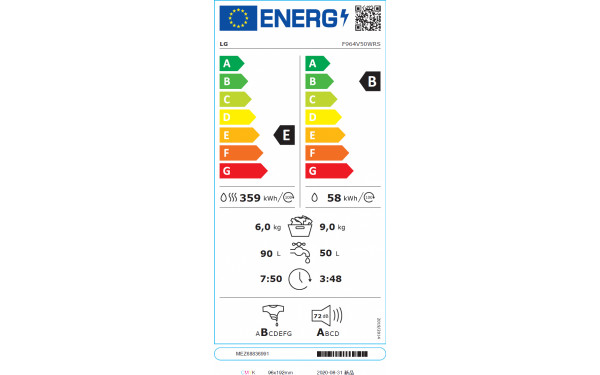 LG F964V50WRS - &Eacute;tiquette &eacute;nergie v2