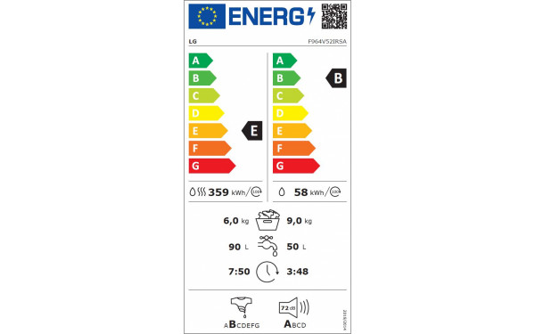 LG F964V52IRSA - &Eacute;tiquette &eacute;nergie v2