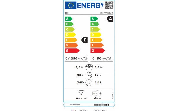 LG F964V72WRHT - &Eacute;tiquette &eacute;nergie v2