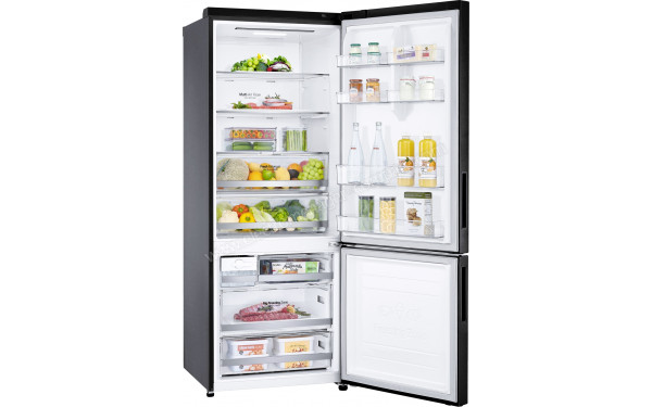 LG GBB569MCAZN - Vue de l'int&eacute;rieur 3/4 gauche