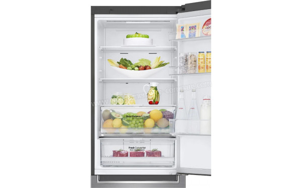 LG GBB61PZFFN - Vue de l'int&eacute;rieur partie r&eacute;frig&eacute;rateur