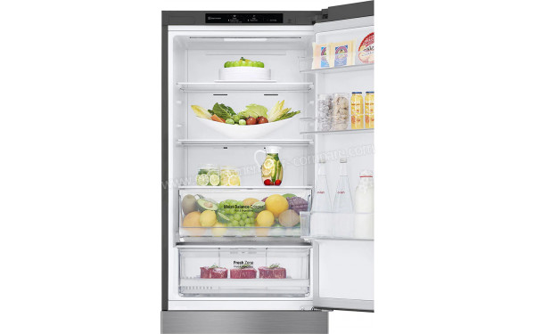 LG GBB61PZJEC - Vue de l'int&eacute;rieur partie r&eacute;frig&eacute;rateur