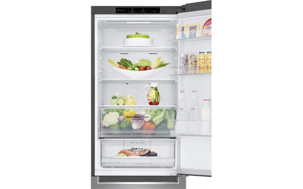 LG GBB61PZJEN - Vue de l'int&eacute;rieur partie r&eacute;frig&eacute;rateur