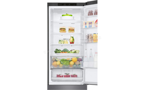 LG GBB62DSJEC - Vue de l'int&eacute;rieur partie r&eacute;frig&eacute;rateur
