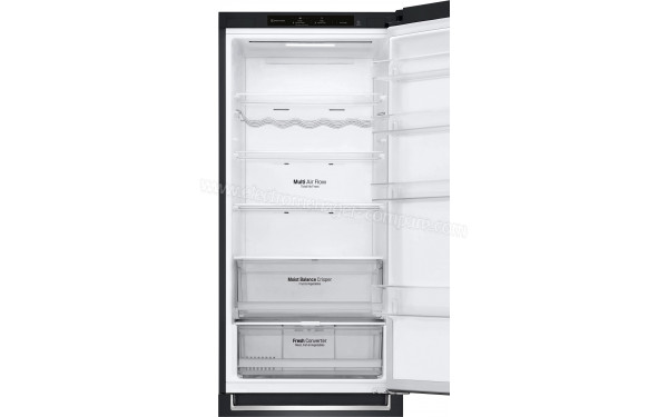 LG GBB62MCGCN1 - Vue de l'int&eacute;rieur partie r&eacute;frig&eacute;rateur