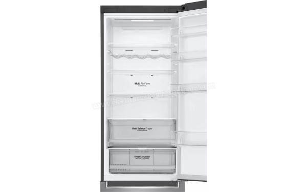 LG GBB62PZFDN - Vue de l'int&eacute;rieur partie r&eacute;frig&eacute;rateur