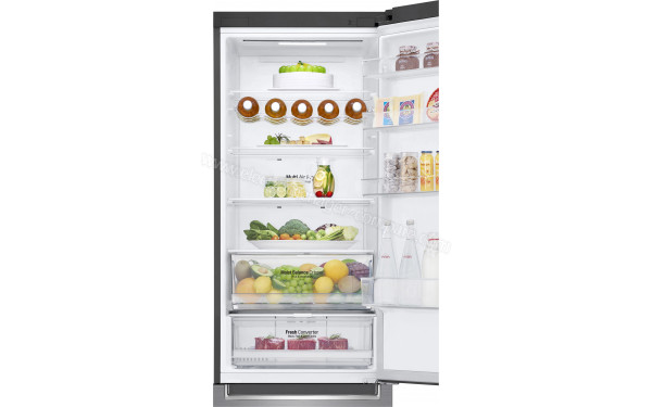 LG GBB62PZFDN - Vue de l'int&eacute;rieur partie r&eacute;frig&eacute;rateur