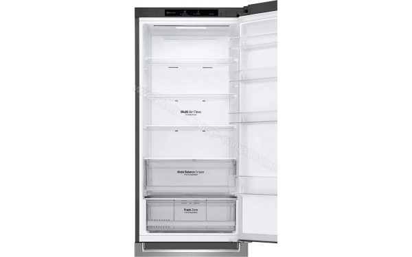 LG GBB62PZJEN - Vue de l'int&eacute;rieur partie r&eacute;frig&eacute;rateur