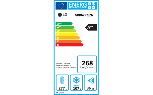 LG GBB62PZJZN - &Eacute;tiquette &eacute;nergie