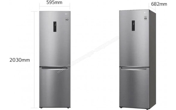 LG GBB71PZDMN - Dimensions
