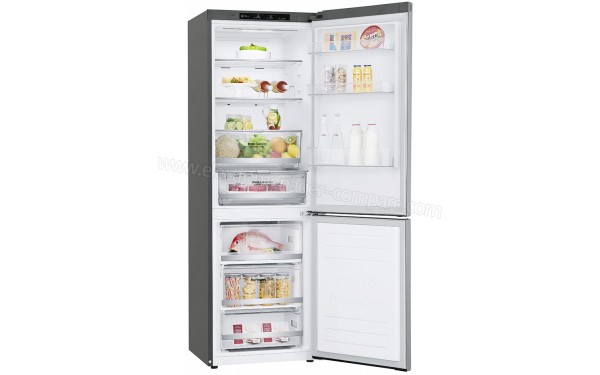 LG GBB71PZEZN - Vue 3/4 gauche portes ouvertes