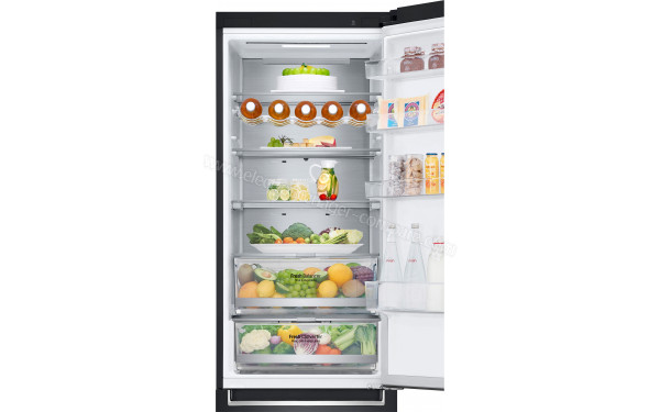 LG GBB72MCUDN - Vue de l'int&eacute;rieur partie r&eacute;frig&eacute;rateur