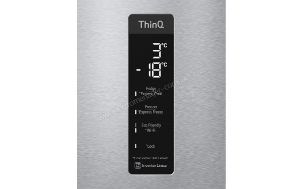 LG GBB72NSUCN - Panneau de commandes