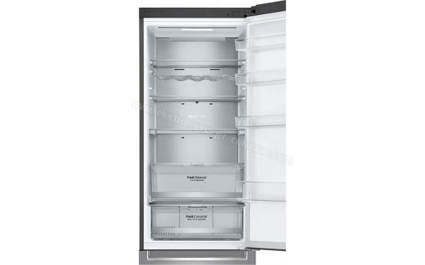 LG GBB72PZUEN - Vue de l'int&eacute;rieur partie r&eacute;frig&eacute;rateur