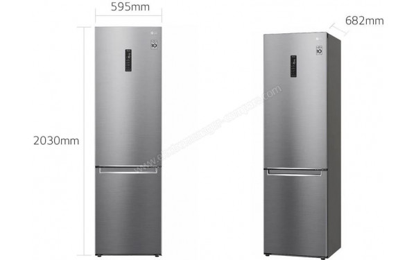 LG GBB72PZUGN - Dimensions