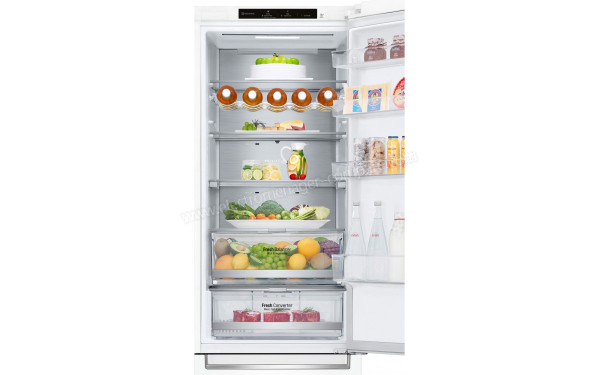 LG GBB72SWVEN - Vue de l'int&eacute;rieur partie r&eacute;frig&eacute;rateur