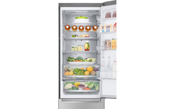 LG GBB92MBACP - Vue de l'int&eacute;rieur partie r&eacute;frig&eacute;rateur
