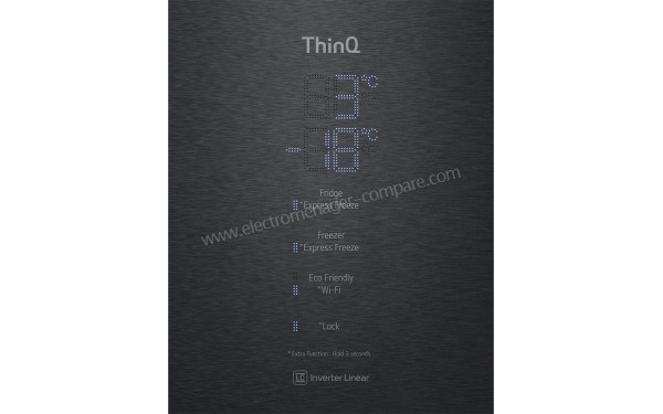 LG GBB92MCABP - Panneau de commandes