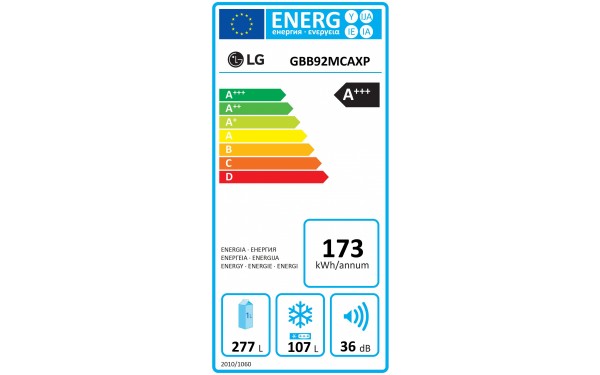 LG GBB92MCAXP - &Eacute;tiquette &eacute;nergie