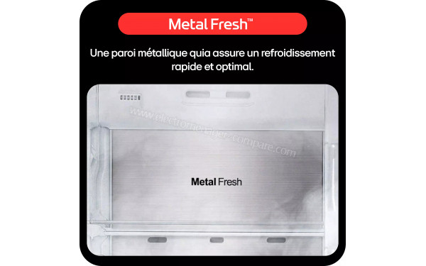 LG GBBS726AMB - Paroi m&eacute;tallique Metal Fresh