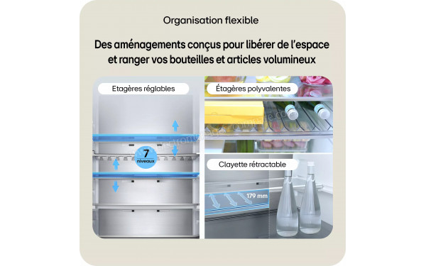 LG GBBS727CMB - Organisation flexible