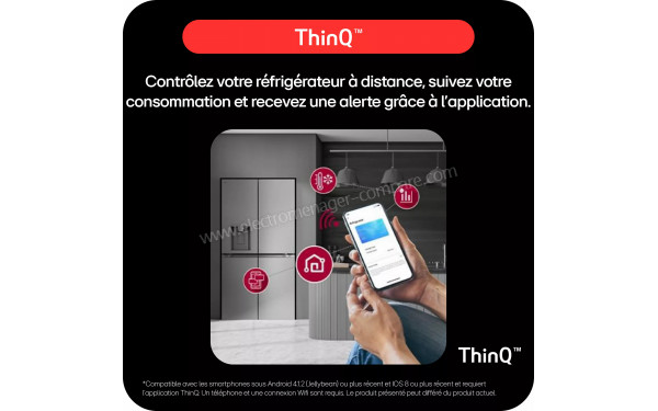 LG GBBW322DPY - Application pour smartphones ou tablettes