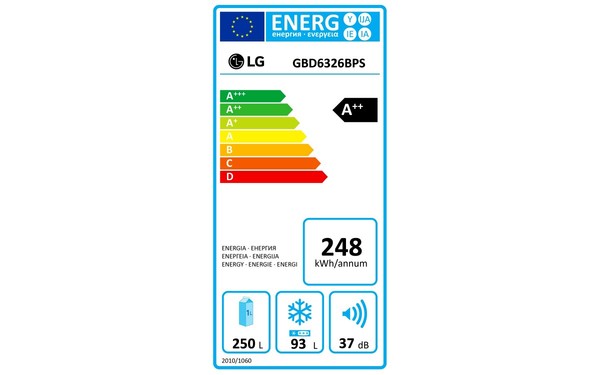 LG GBD6326BPS - &Eacute;tiquette &eacute;nergie