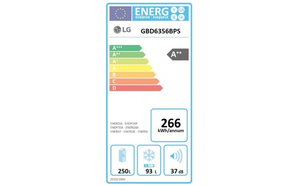 LG GBD6356BPS - &Eacute;tiquette &eacute;nergie